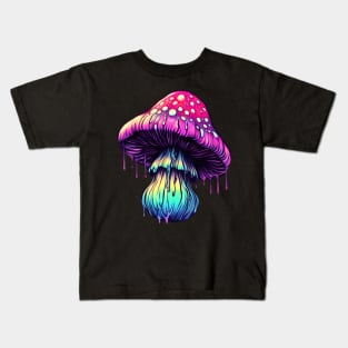 Trippy mushroom pastel goth Kids T-Shirt